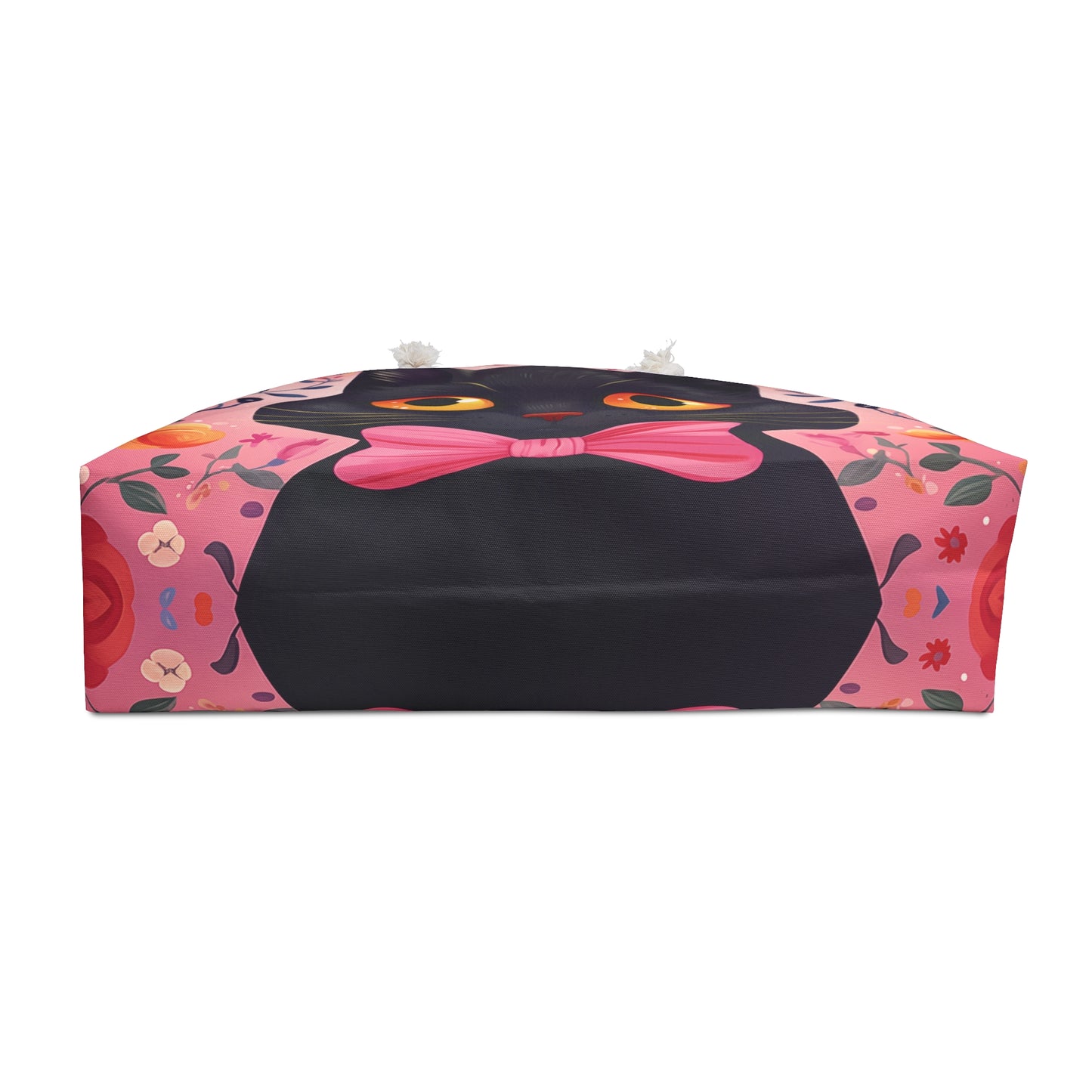 Weekender Bag - Black Cat Pink Bow Tie